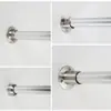 Base de Flange Espessada em Aço Inoxidável Suporte de Carga Suporte Fixo para Barra de Guarda-Roupa Suporte de Tubo Suporte de Hardware Montado na Parede Suporte para Barra de Cortina