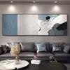 Pintura decorativa para dormitorio estilo wabi-sabi Pintura colgante de pared de fondo para sofá minimalista italiano Pintura colgante de banner horizontal para sala de estar con sensación de alta gama abstracta