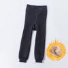 Panty medias gruesas anchas para niños otoño e invierno nuevas color sólido a rayas niños y niñas pantalones capri pantalones capri para bebé con forro polar