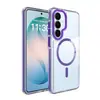 Funda de teléfono transparente Samsung s26plus aplicable transfronteriza, s24 de dos colores anticaídas, cubierta protectora magnética s25Ultra