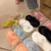 2026 Moda Transfronteriza Versátil Casual Estilo Dopamina Modernas Zapatillas de Felpa para el Hogar para Mujer, Zapatos con Atmósfera de Otoño e Invierno