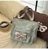 Versión Coreana de la Nueva Mochila Estilo Ins de Alta Apariencia Estilo Universitario Fresca y Linda con Oso para Estudiantes de Secundaria y Preparatoria, Mochila Ligera