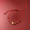 Pulseira Atacado Ano Zodiacal Cavalo Fio Vermelho Pulseira Trançada 2026 Cavalo da Sorte Pulseira de Entrega Imediata Live Fornecimento Transfronteiriço