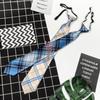 [ins gravata pequena] feminino preguiçoso japonês xadrez JK uniforme estudante estilo Harajuku estilo faculdade masculino sem furos