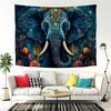 Amazon Transfronterizo Tela de Fondo de Elefante Impresión Digital Tapiz Transfronterizo Tela Decorativa Colgante para Sala de Estar Estilo Étnico Pintura Decorativa