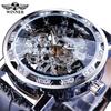 Ganador ganador 614 reloj moda para hombre casual popular diamantes de imitación hueco manual reloj mecánico al por mayor