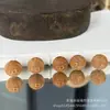Houhou Wudi Qianwen accesorio versátil cuentas espaciadoras para pulseras DIY cordón trenzado colgante accesorio creativo