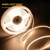 Tira de luz flexible COB 5V bajo voltaje serie completa, integración de alta densidad, iluminación uniforme sin puntos oscuros, especificaciones completas