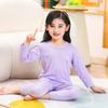 Traje de ropa para el hogar de manga larga para niños y niñas medianos y grandes, primavera y verano 2023, conjunto de pantalones largos elásticos de modal de manga larga