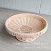 Cesta de Almacenamiento para el Hogar con Tapa, Cesta de Almacenamiento Tejida de Mimbre Sintético, Cesta para Especias de Cocina, Cesta para Guardar Objetos Varios, Cesta de Almacenamiento Tejida a Mano de Mimbre Sintético