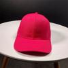 Chapéu Primavera e Verão Feminino Cor Sólida Luz Placa Baseball Cap Mulheres Estilo Coreano ao ar livre Protetor Solar Sombra Curva Eave Cap Moda Masculina