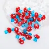 Dopamina divertida punto de ola tridimensional trabajador de la luz vidrio hongo diy pulsera de cuentas collar cadena de teléfono móvil accesorios al por mayor