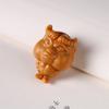 Colgante de madera de sándalo con mango de toro del zodiaco, accesorio de rey demonio, tallado a mano, de palisandro natural, venta al por mayor