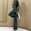 Jeans Micro-La Feminino Estilo Novo Primavera 2025 Calça Flare Pequena Solta Estilo Americano Primavera e Outono