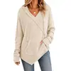 Moda Casual Amazon 2026 Cuadrícula Estación Independiente Waffle Anou Ropa para Mujer Sudadera con Capucha Cordón Otoño