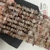 Negro Natural Oro Super Siete Redondo Asimétrico Espaciador Semiacabado Pulsera DIY Cadena para Clavícula Color Oro Super Siete Cuentas Planas Grava