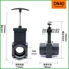 Válvula Gaveta de PVC válvula gaveta upvc válvula de gaveta plástica válvula de extração válvula de esgoto para RV válvula gaveta plástica esgoto de granja de porcos