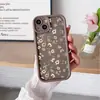 Capa de Celular Elegante de Rattan Floral Mais Vendida da Amazon Adequada para Apple 17Pm Novo Modelo Anti-Queda Capa de Silicone Fosco