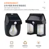 Luz Solar Exterior Impermeable para Jardín Luz Nocturna con Inducción de Cuerpo Humano Lámpara de Tungsteno para Hogar Iluminación de Camino de Patio Farola