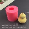 Molde de silicona de yeso para aromaterapia con forma de calabaza tridimensional de dibujos animados, para hacer pasteles, azúcar, horneado, chocolate