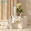 Garrafa de Água Aurora 150ml Grande Capacidade Frasco Espesso de Vidro para Tônico Produto de Skincare Tampa Prateada Frasco Vazio para Essência