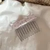 Pinza para el cabello con lazo floral para niña Peine para el cabello Pasador Dulce Peine de inserción Pinza para flequillo Pinza lateral Accesorios para el cabello