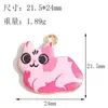 Liga Transfronteiriça Estampada Gato Fofo DIY Desenho Animado Acessórios Chaveiro Ornamento Artesanal Pingente Pulseira Pingente Materiais