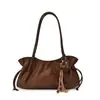 Bolso Tote Retro de Moda Otoño/Invierno Gran Capacidad 2026 Nuevo Bolso Casual para Viaje al Trabajo de Hombro Único Bolso Simple de Axila