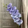 Decoración de Mesa Escandinava de Falenopsis de 9 Cabezas Impresa en 3D Película Floral de Boda Flor Artificial de Falenopsis Accesorios para Fotografía