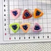 Brinquedo de Comida Simulada Pizza de Mirtilo Acessórios de Resina DIY Cola de Creme Caseira Enfeites de Presilha Materiais para Fivela de Sapato Crocs