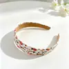 Diadema Simple a Cuadros Florales Retro Estilo Coreano, Diadema Estilo Francés, Accesorio Versátil para el Cabello para Exteriores, Accesorio para el Cabello Súper de Hada para Mujeres