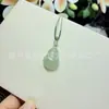 Pingente de Aventurina da Paz em Cor Água Clara, um Substituto para o Jade Hetian, Cabaça do Deus da Riqueza, Círculo de Gato de Jade e Pingente de Jade
