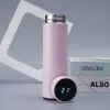 Copo Térmico com Display Inteligente de Temperatura Aço Inoxidável 304 Copo Isolado Copo Reto Criativo para Negócios Copo de Presente de Feriado Pode Imprimir Logo