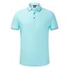 Polo de Verano Fresco de Color Contrastante de Manga Corta Ropa de Trabajo de Negocios Camiseta con Solapa Básica Confeccionada Ropa de Trabajo con Logotipo Estampado