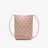 Bolso Cubo de Moda de Nicho 2023 Nuevo Bolso Cosmético Casual Bolso de PU Estilo Coreano Bolso de Hombro Bolso Tejido Texturizado para Mujer