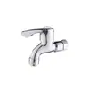 Torneira de alta qualidade toda em cobre para máquina de lavar, espessada e alongada, para uso doméstico, modelo de parede para tanque de limpeza com entrada de água fria única de 1/2 polegada
