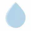 Esponja de Polvo Plana Personalizada con Forma de Gota de Agua, Gruesa y Fina, No Absorbe el Polvo, Se Expande al Exponerse al Agua, Esponja de Maquillaje Transfronteriza, Esponja de Polvo Cushion