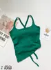 Garota Quente de Verão Usa Lindo Sutiã com Costas Nuas, Tops de Moda Praia, Bojos Irregulares, Camisola Decotada nas Costas para Mulheres