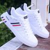 Sapatos Brancos Transfronteiriços Sapatos Masculinos 2024 Nova Primavera Estilo Coreano Na Moda 48 Sapatos de Placa Tamanho Plus Size Casual Esportes Sapatos da Moda