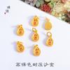 Acessórios diy de ouro de longa data fosco Ruyi pingente pulseira mão-tecida com contas colar camisola cadeia mulheres