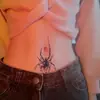 Adesivos de Tatuagem Aranha Vermelha à Prova d'Água Mini Adesivos de Tatuagem Personalizados Simulação Maquiagem de Halloween