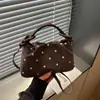 Bolso de Mano Plegado de Lunares Estilo Coreano 2026 Asa Nudosa Bolsa Nube Bolso de Hombro Cruzado de Moda Bolso Casual para Mujer