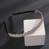 Hebilla de cabeza de aleación con incrustaciones de diamantes, diadema con diamantes de imitación, nueva diadema de diamantes hecha a mano, accesorios para el cabello de lujo ligeros de alta calidad, anillo para el cabello de princesa