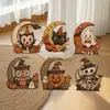Venta Caliente Transfronteriza Producto Nuevo Halloween Calabaza de Madera Fantasma Gato Búho Decoración Chimenea Repisa Regalo de Halloween de Madera
