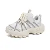 Zapatillas de malla única tipo "dad shoes" para niños, nuevo modelo primavera y otoño 2026 para niñas, transpirables, ligeras, con suela gruesa, zapatillas versátiles casuales