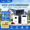 Gerador Solar Off-Grid de 6KW-30KW Geração de Energia Industrial Doméstica Painéis Fotovoltaicos Solares Sistema de Geração de Energia Fotovoltaica
