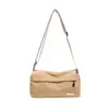 Nova bolsa transversal multicamadas, casual e versátil, bolsa de tecido portátil com múltiplos bolsos, bolsa de ombro resistente à água, porta-moedas leve