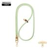 Cordão Original para Celular Longo 8mm Mosquetão de Montanhismo Transversal Ajustável Outdoor Elegante Dourado Escalada Corda Trançada