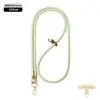 Cordón de alta gama original para teléfono móvil de 8 MM resistente para colgar en el cuello ajustable para exteriores anti-pérdida cuerda trenzada para muñeca dorada