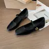 Sapatos Femininos Mary Jane Outono Uma Tira Francesa Aumento Interno Boca Rasa Sapatos de Salto Único Feminino com 2026 Bico Quadrado Solado Grosso Novo Estilo